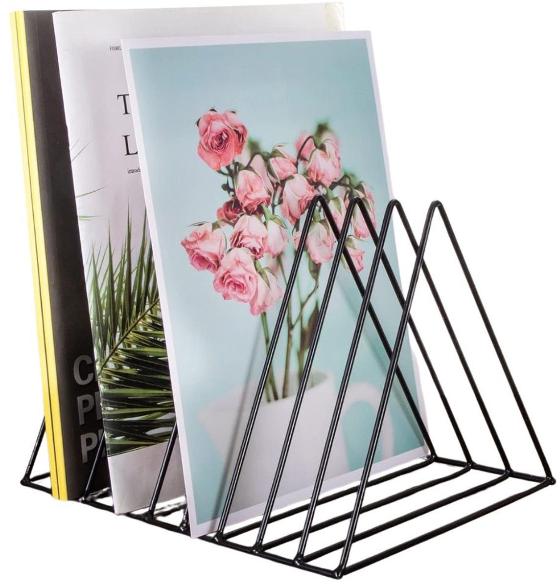 Krantenstandaard - Tijdschriftenhouder - Opbergen Magazines - Zwart