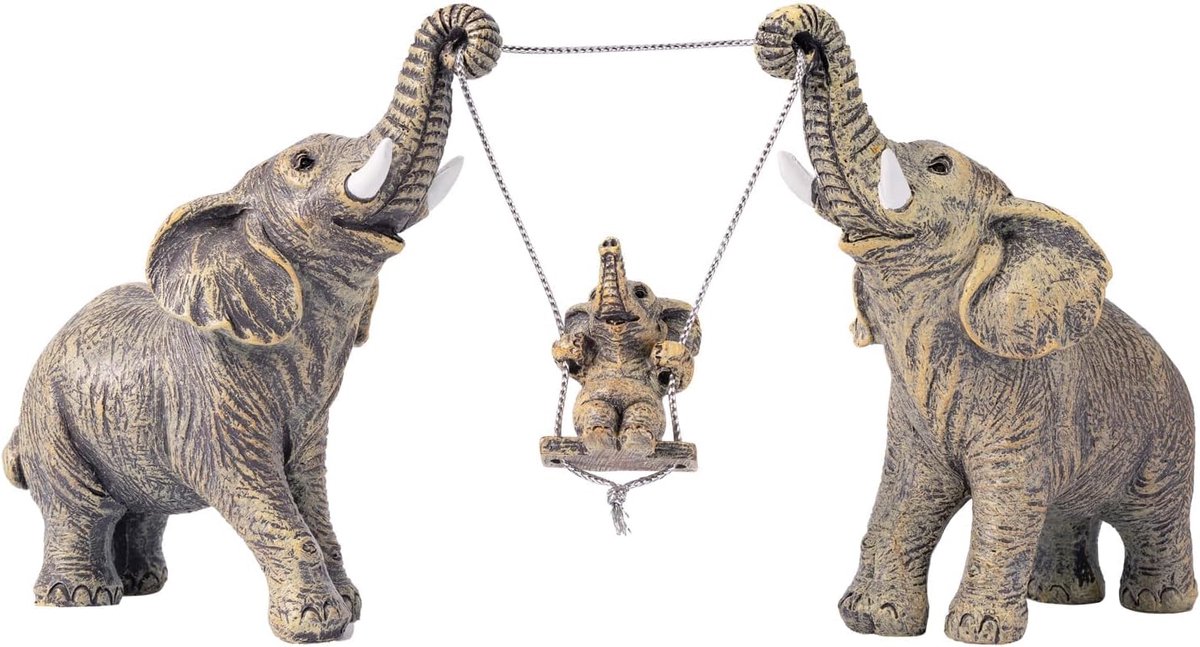 SnelShoppen - Handgemaakte Olifanten Beeldjes voor Huisdecoratie, Perfecte Olifanten Cadeaus voor Vrouwen en Moeders, Decoratieve Olifanten voor Woonk
