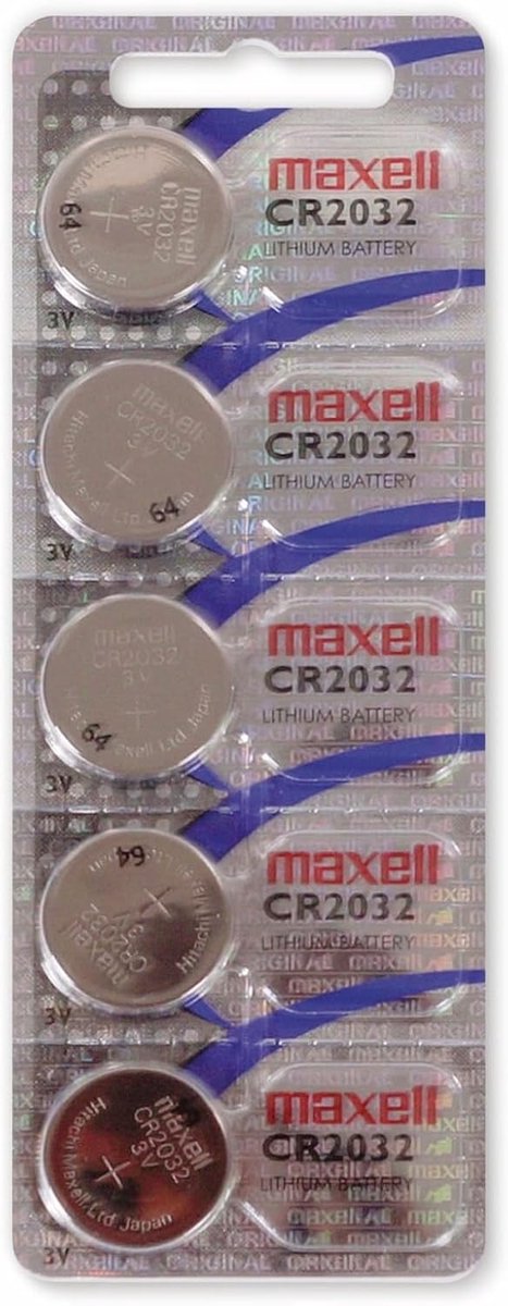 SnelShoppen - CR2032 Knopcelbatterijen 5er Blister - 3V Lithium Accu - Hoogwaardige Kwaliteit - Duurzaam & Flexibel Ontwerp voor Elektronica, Speelgoe