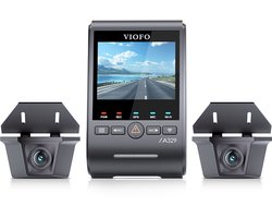 VIOFO A329WW 3CH - 4K Dashcam Vrachtwagen - 3 Camera's - GPS - WiFi 6 - Sony STARVIS 2 - 2 Waterdichte Camera's - Parkeermodus