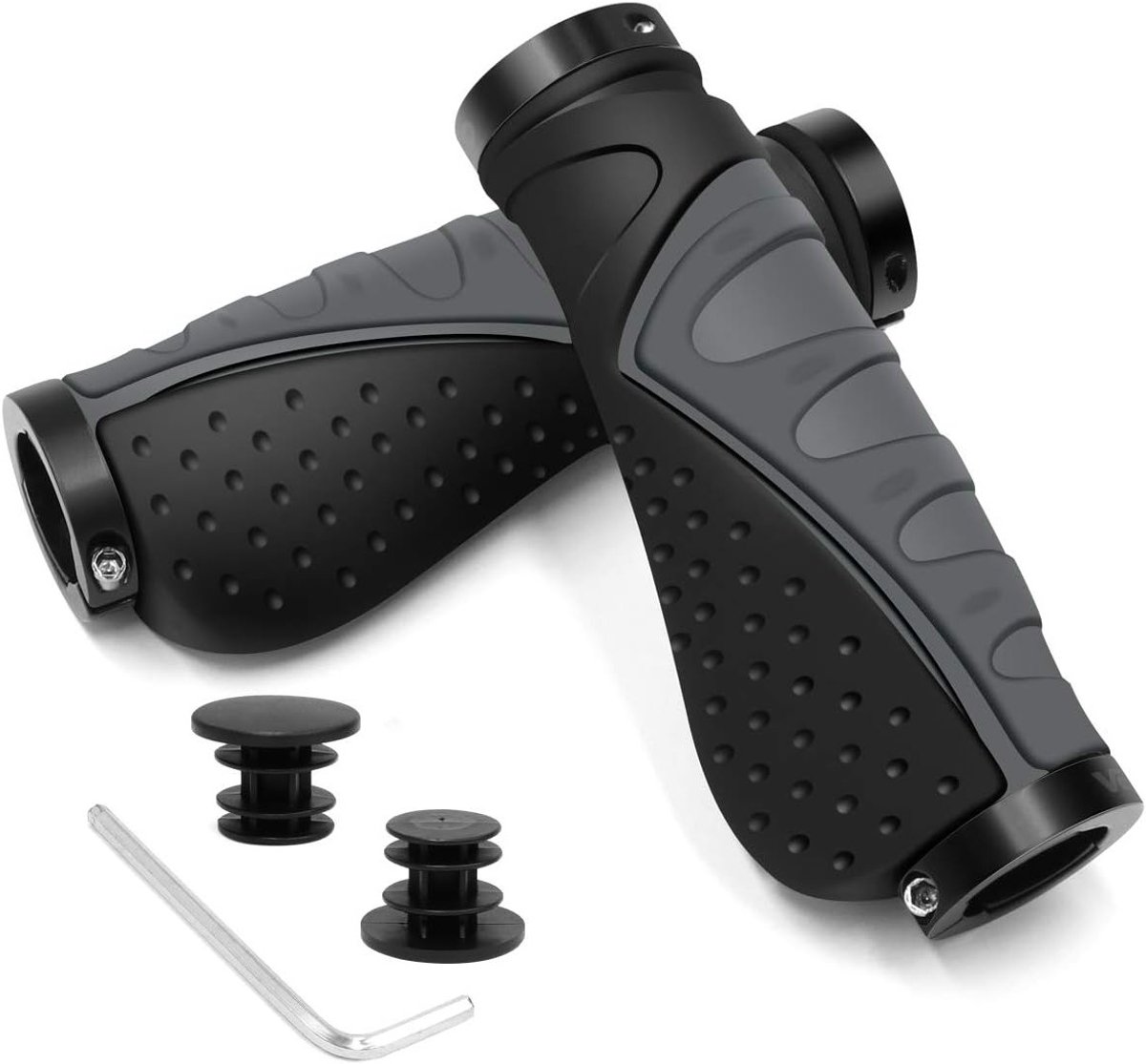 Ergonomische Fietshandgrepen van Rubber, Antislip, Dubbele Lock, 22mm voor Mountainbike en Stadsfiets