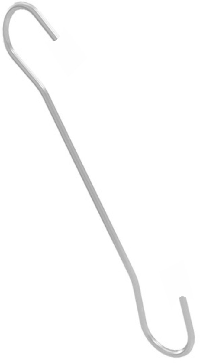 100 stuks - C-Haak / Ophanghaak - 20cm - Verzinkt Staal - type CH-20