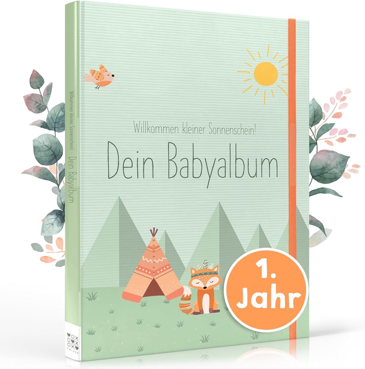 SnelShoppen - My First Year - Baby Album voor Kinderen - Geheugenboek voor Baby's - Persoonlijk Dagboek met Educatieve Ontwerpen - Documenteer Eerste