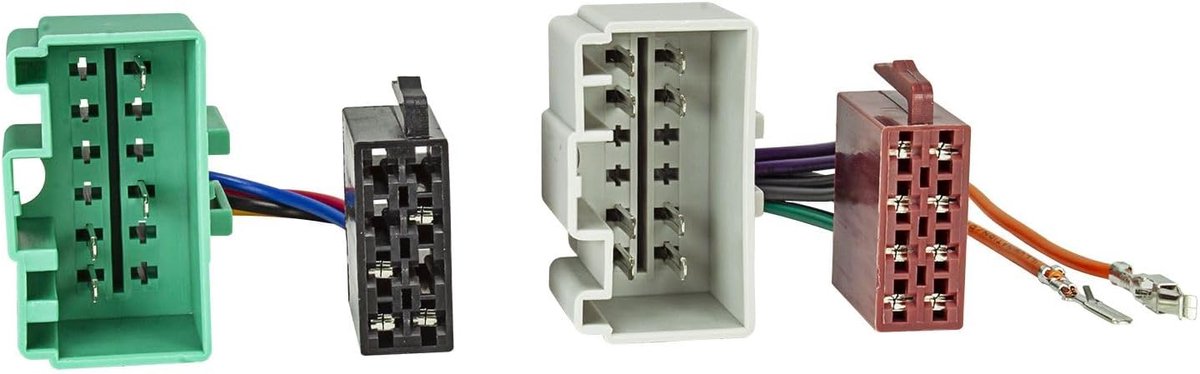 SnelShoppen - Radio adapter kabel voor Volvo S40 V40 S60 S70 V70 C70 S80 XC70 - 16pol ISO standaard - 15 cm - Eenvoudige aansluiting auto radio