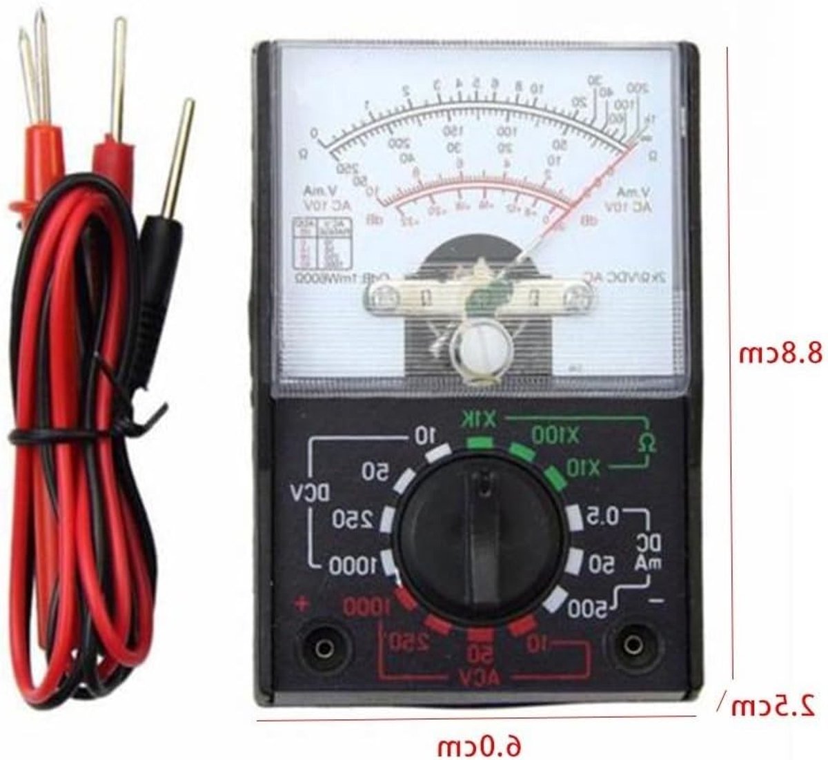 Betrouwbare Miniatuur Analoge Multimeter 110A voor Nauwkeurige Metingen en Draagbaarheid