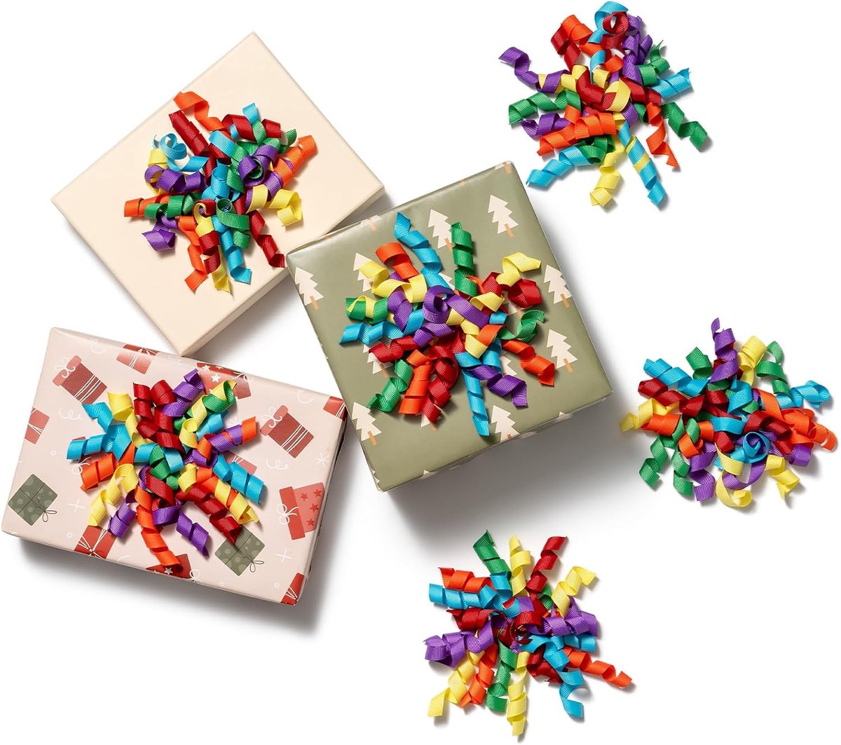 SnelShoppen - 6 Stuks Zelfklevende Cadeau Strikken in Diverse Kleuren - Perfect voor Feest, Bruiloft, Verjaardag en Cadeau Inpakken