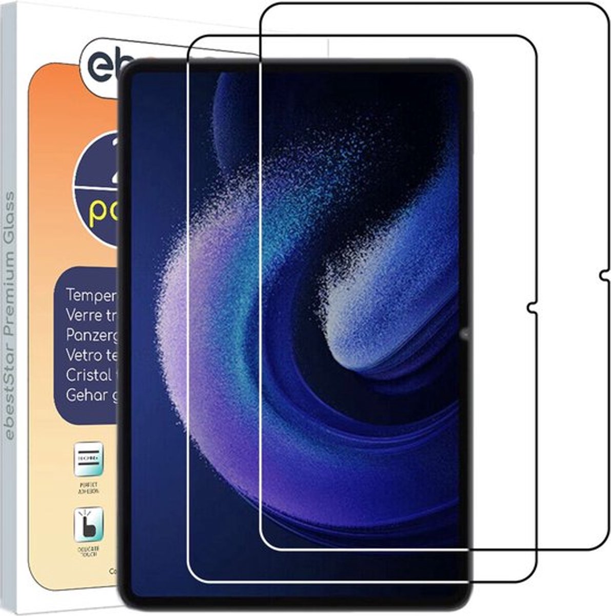 ebestStar - {2 Stuks} Gehard glas geschikt voor Xiaomi Pad 6, Pad 6 Pro, Screen Protector Cover, Schermbeschermer Tempered Glass