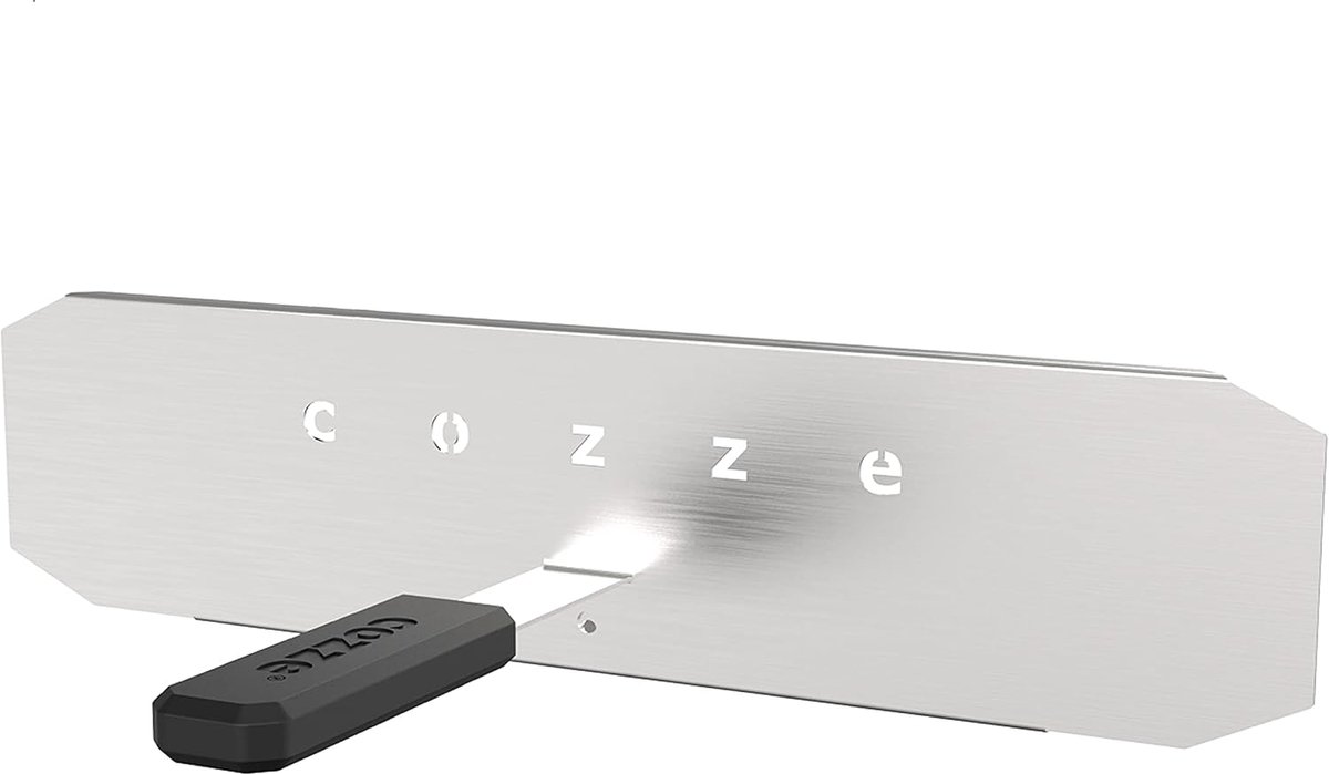 SnelShoppen - Cozze Door voor 17" Pizza Oven - RVS, Hittebestendige Bakelite Handgreep, Perfect voor Tuin, Keuken, Feest, Camping