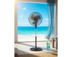 Krachtige Ventilator - Staandeventilator - 60 Wat - 25 CM - Zwart - Tafelventilator