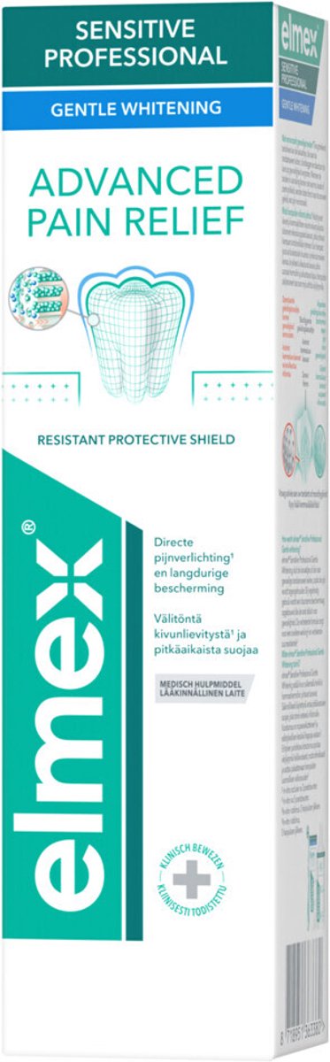 Elmex Tandpasta Sensitive Professional Gentle Whitening - 12 x 75 ml - Voordeelverpakking
