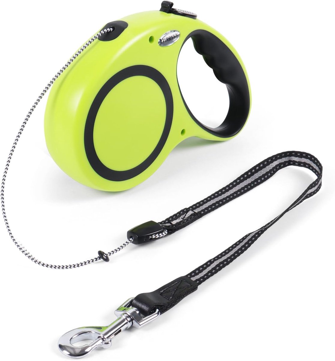 SnelShoppen - 30 FT Retractable Dog Leash, 360° Tangle-Free Hondenriem voor Medium en Grote Honden tot 75lbs, Eén-Hand Rem, Pauze en Lock (Groen)