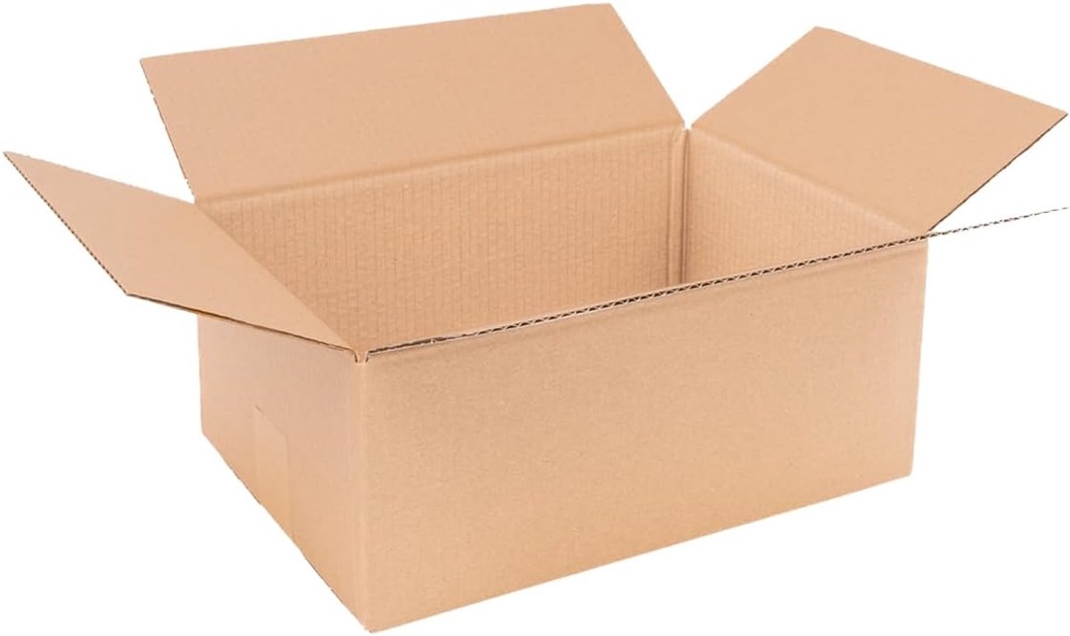 SnelShoppen - Vouwdozen 350 x 240 x 150 mm KK 70 Bruin - 25 Stuks - Ideaal voor Verzending, Opslag en Huishoudelijk Gebruik