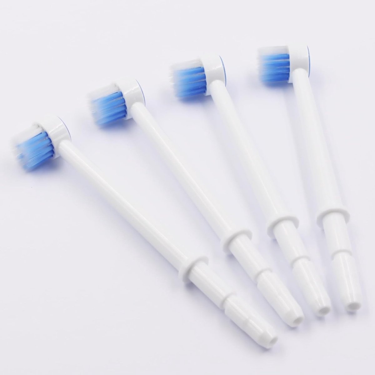 SnelShoppen - Vervangende Opzetstukken voor Waterflosser - 4 Tandenborstelkoppen voor Dagelijks Gebruik - Compatibel met Waterpik Aquarius en Meer - E