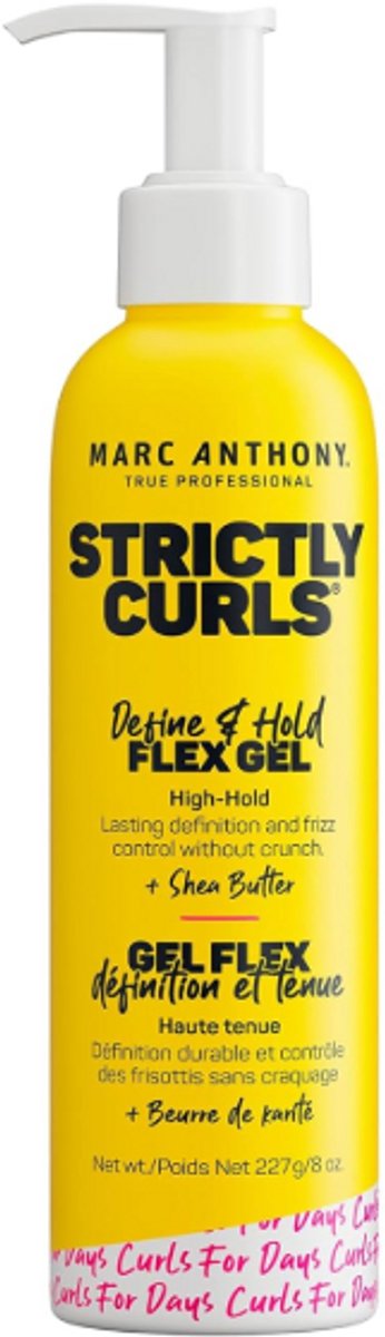 Marc Anthony Strictly Curls Styling Gel 177ml – Krulgel voor Medium & Grove Krullen – Sterke Langdurige Hold – Anti-Pluis – Glans – Zonder Schilfers
