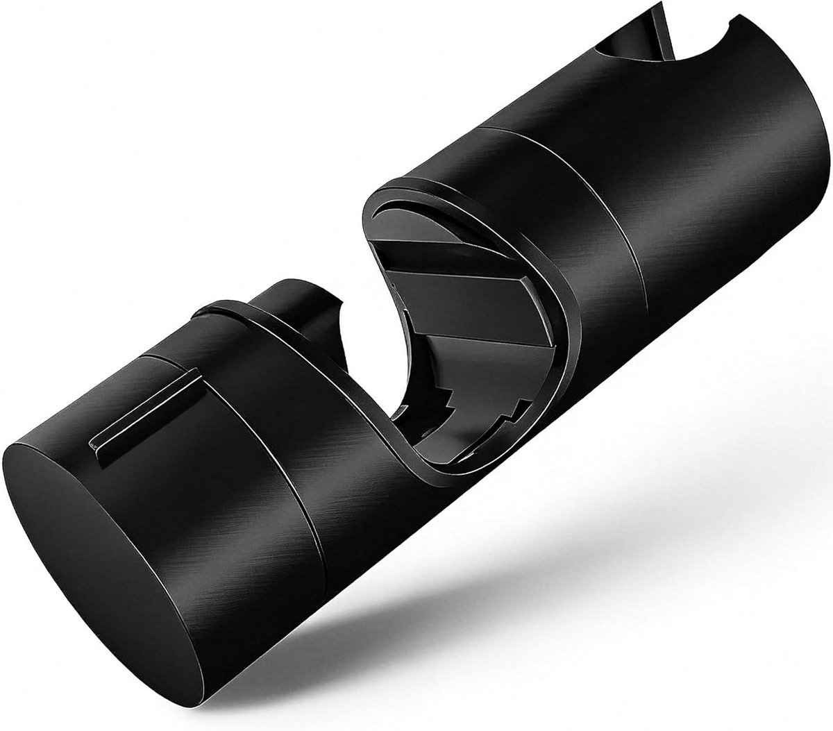 SnelShoppen - Verstelbare Douchekop Houder Zwart voor 18-25mm Douche Stang, Handdouche Houder, Geschikt voor Glijdende Douche Stangen, Hoogwaardig ABS