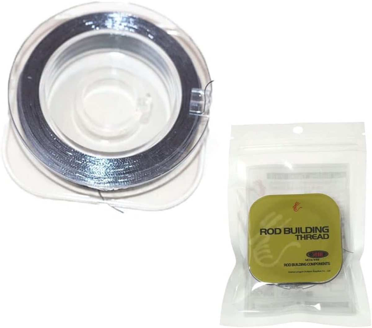 SnelShoppen - Rod Guide Lines Vissen - 50m Braid Wire Whipping & Wrapping - Duurzaam en Weerbestendig - Perfect voor Vissers en Hengelsport Accessoire
