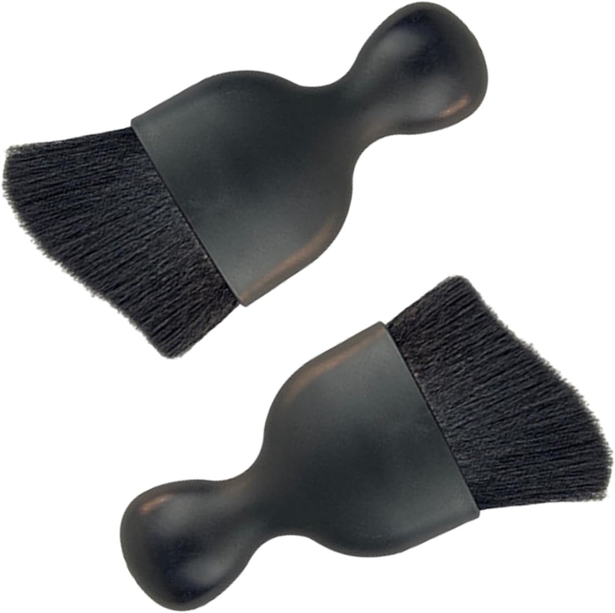 SnelShoppen - Pack van 2 Auto Stofborstels, Zachte Haren, Curved Design, Krasvrije Schoonmaakborstel voor Dashboard, Ventilatieroosters en Interieur