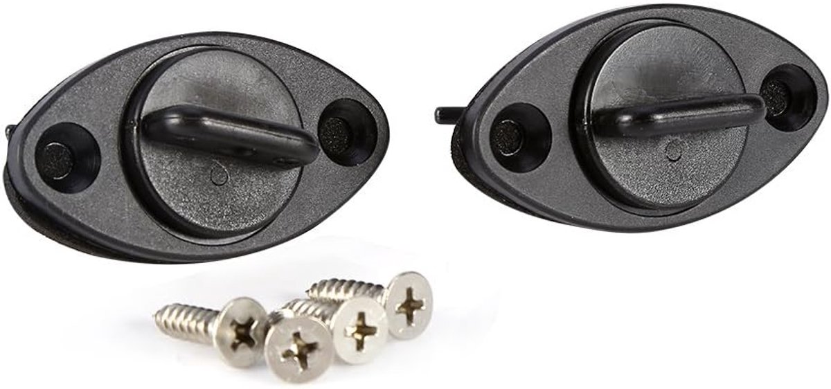 SnelShoppen - Kayak Drain Plug met 4 Schroeven - 2 Stuks - Waterdichte Afvoerplug voor Kano, Boot, Dinghy en Vissen - Ideaal voor Buitenactiviteiten