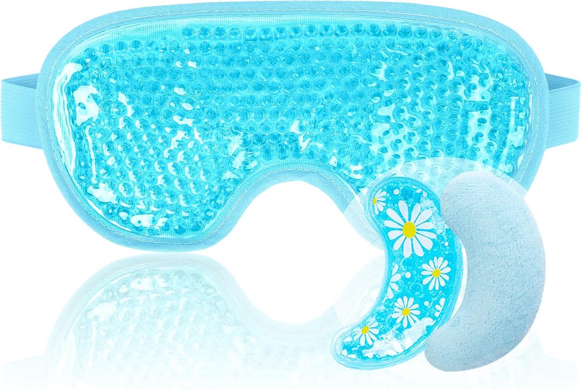 SnelShoppen - Koelend Oogmasker Set - Gel Oogpads voor Donkere Kringen, Puffige Ogen, Hoofdpijn, Droge Ogen, Herstel en Ontspanning, Perfecte Cadeau v