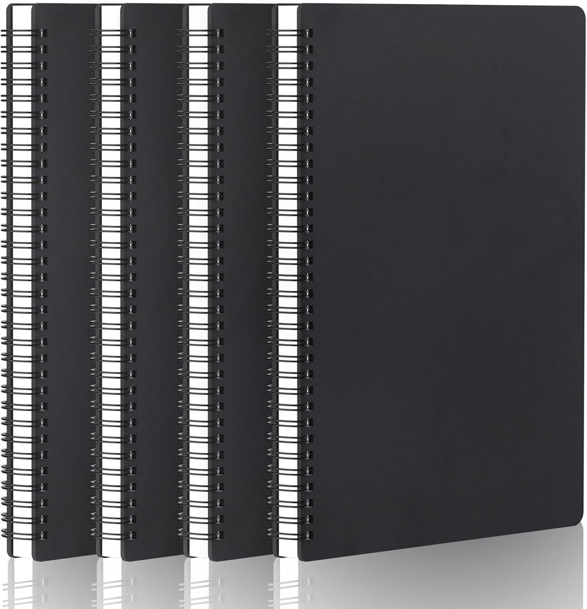 SnelShoppen - Notebook A4 Spiral Notepad Blank Pages 4-pack - 100GSM Papier voor Schetsen, Schilderen, Notities - Ideaal voor School, Werk, Creatief G