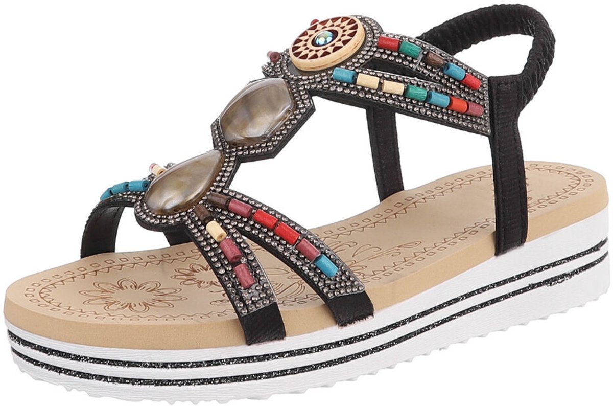 Sandaal - Decoratieve banden - Dames Mt:39