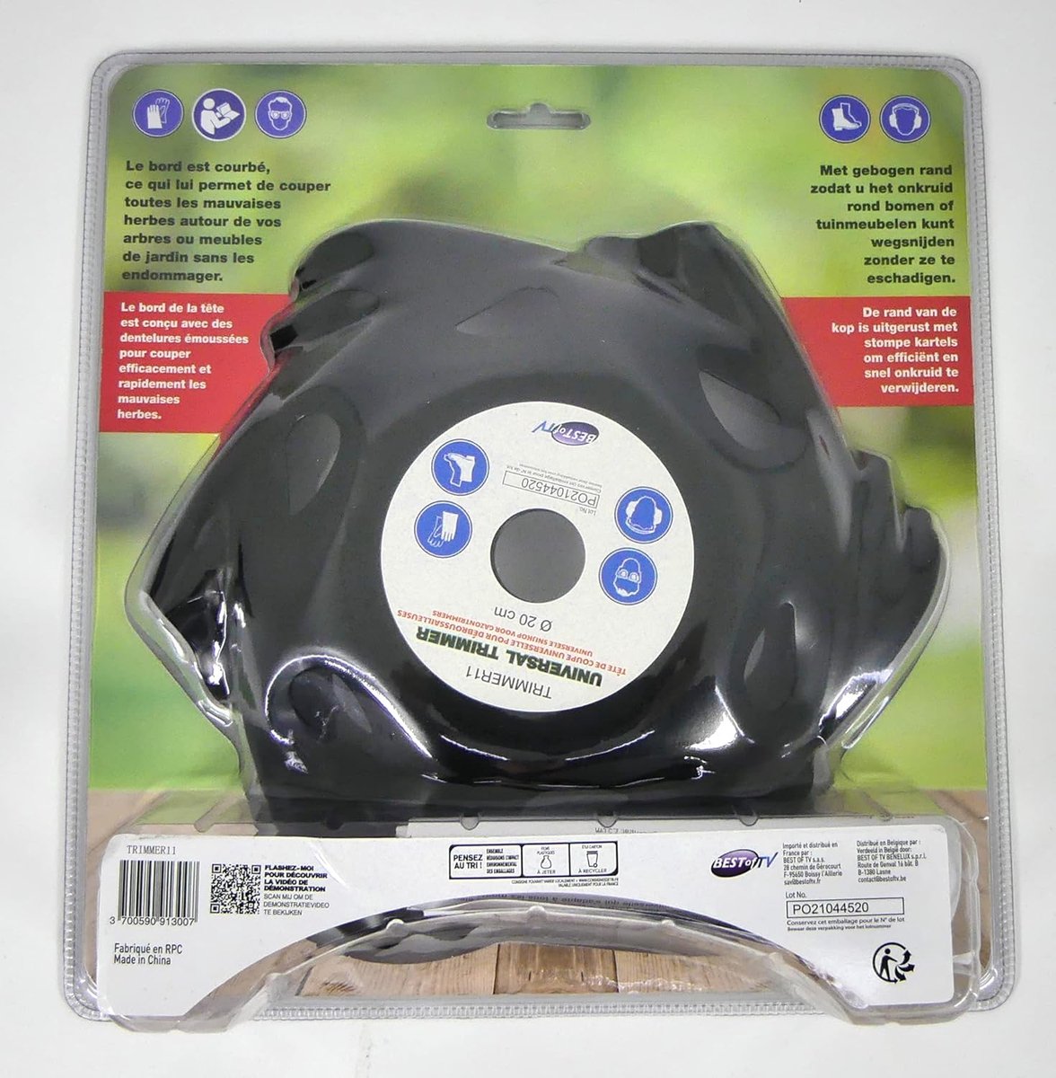 SnelShoppen - Universele Trimmer - Borstelsnijder Schijf - Universele Borstelsnijder Kop - Voor Thermische Borstelsnijder - 230mm - Veilig voor Bomen