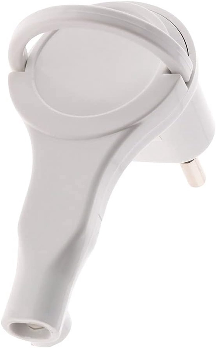 SnelShoppen - Elektrische krachtkabel H03VVH2-F 2x0,75mm² - Wit - 5 Meter - Ruimtebesparend en NF gecertificeerd