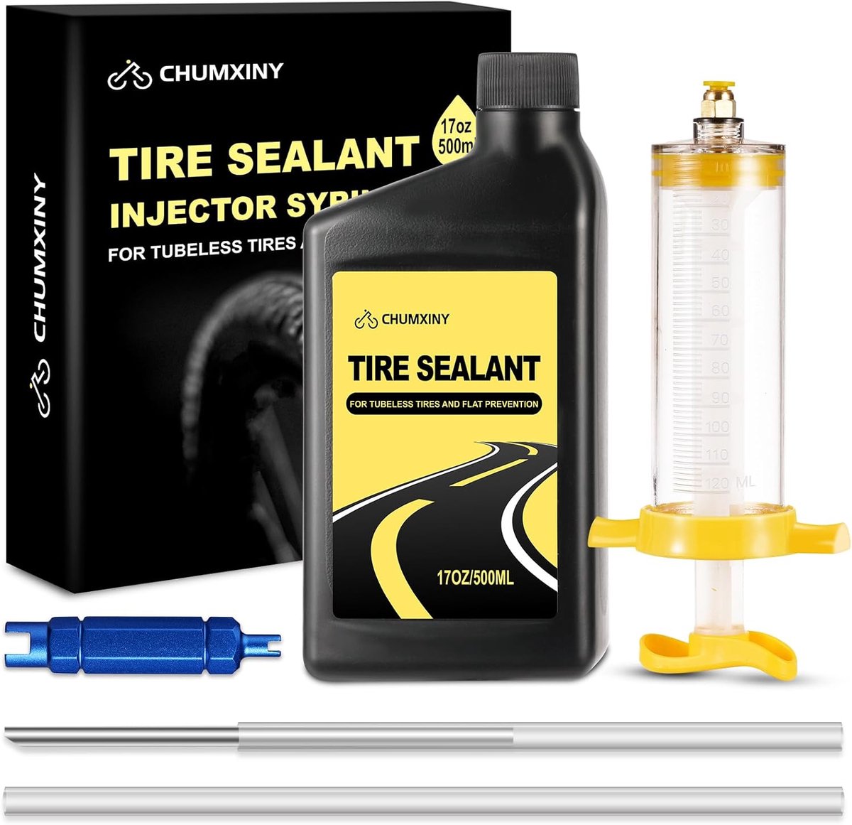 SnelShoppen - Tubeless Sealant voor Fietsen - Snelle Reparatie voor MTB en Racefiets Banden - Sluit Gaten tot 6.5mm - 500ml Tubeless Banden Sealant me