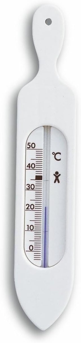 SnelShoppen - Bad Thermometer Analoge Water Temperatuur Meter voor Whirlpool/Pool - Natuurlijke Koolzaadolie, Wit, Veilig en Nauwkeurig