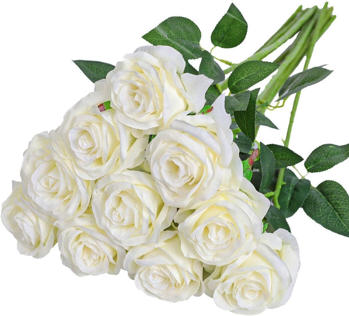SnelShoppen - Kunstbloemen 20x2.7 Inch Realistisch Zacht met Bladeren en Verstelbare Steel Kunstbloemen voor Bruiloften, Boeketten, Feesten en Hu deco