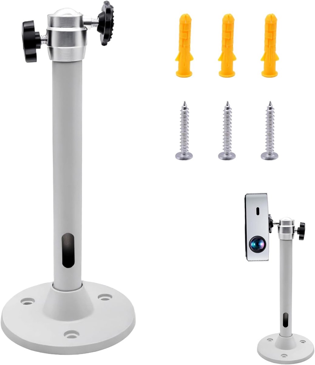 SnelShoppen - Universele Aluminium Projector Beugel, Verstelbare Wandmontage voor Projectors tot 5 kg, Ideaal voor Kantoor, Vergaderruimtes en Woonkam