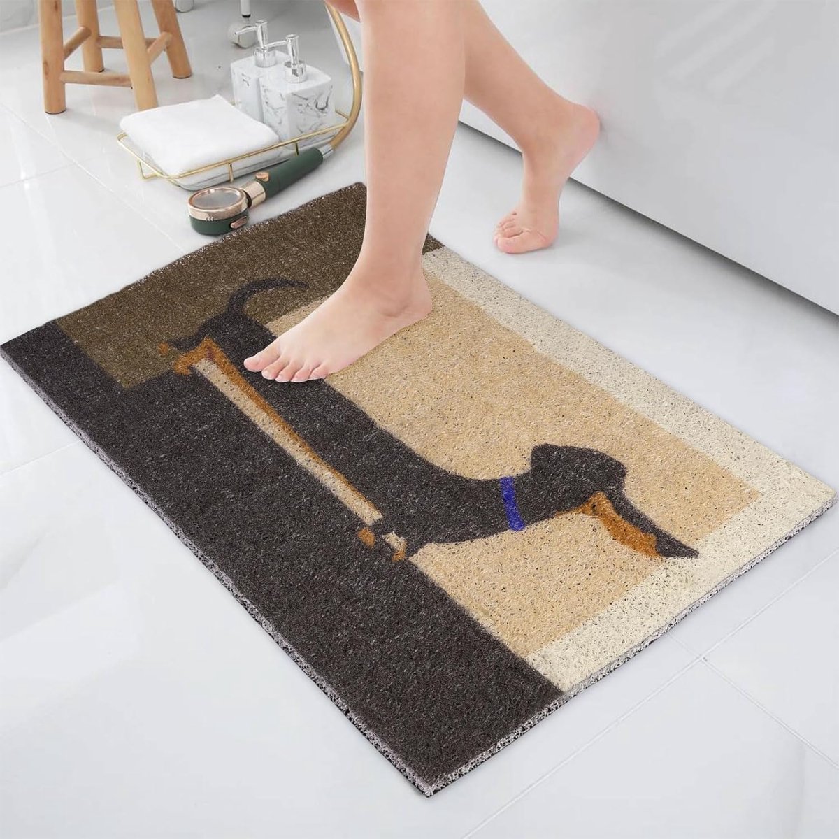 SnelShoppen - Soft Microfiber Badmat 40x60cm - Waterabsorberend, Machinewasbaar, Antislip Badkleed voor Badkamer en Toilet - Super Zacht en Comfortabe