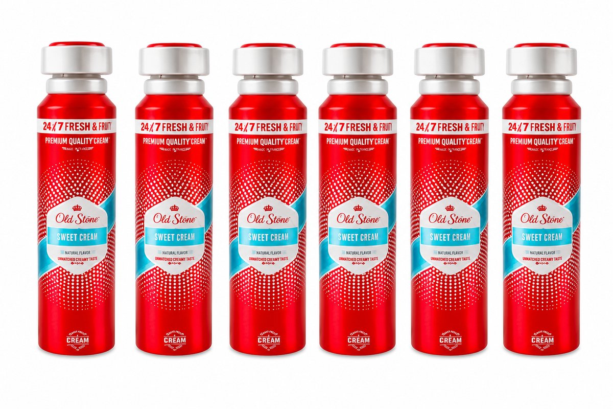 Old Stone Sweet Sense Deodorant Spray Fresh & Fruity – 150 ml x 6