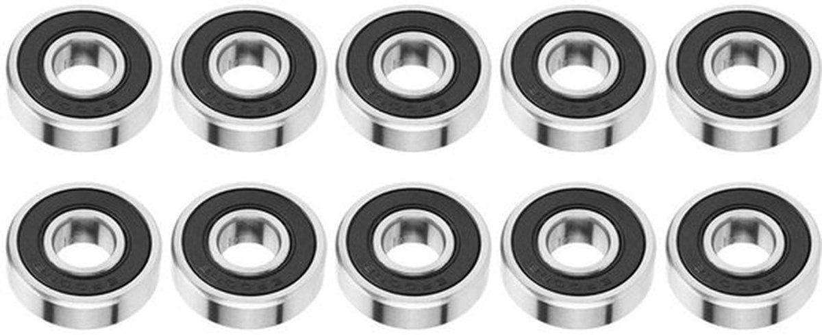 Rubber Verzegelde Groefkogellagers 10 mm26 mm8mm Set van 10 voor Borduurprojecten Skateboards en Rolschaatsen