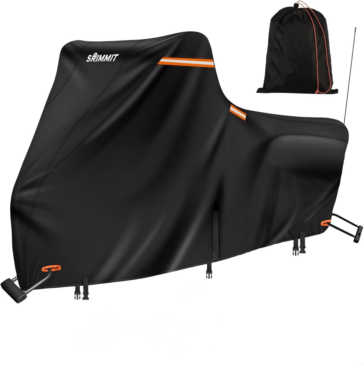 SnelShoppen - Zware Motorhoes met Nano Materiaal - Waterdichte Motorfiets Bescherming - 420D Oxford Stof voor Buiten - Moped Deksel voor Toer Modellen