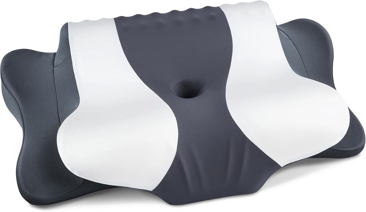SnelShoppen - DONAMA Memory Foam Kussen - Traagschuim Kussen met Optimale Ondersteuning - Ergonomisch Hoofdkussen voor Slaapcomfort - Ideaal voor Thui