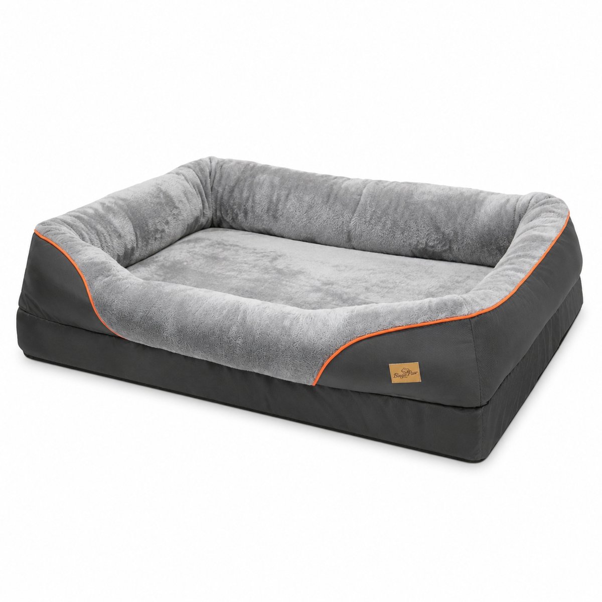 Atlasyx hondenmand - Hondenkussen - Hondenbed - Hondenbank -Hondensofa - Hondenzetel - Waterdichte - 83 x 57 x 25 cm - Donkergrijs