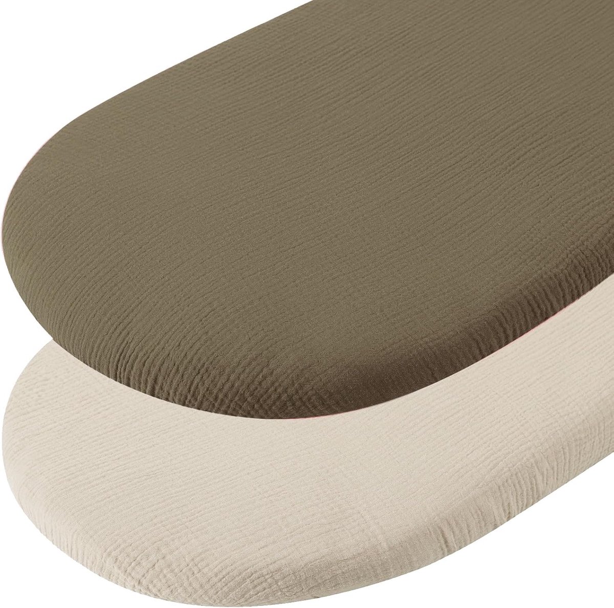 SnelShoppen - Pram Fitted Sheet en Matrascover 70 x 35 cm - Baby Nest Sheet - Muslin Katoen - Universeel Geschikt - Crib Accessoires