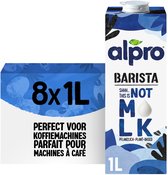 Alpro Barista pakken, 8x1L, perfect voor koffiemachines.