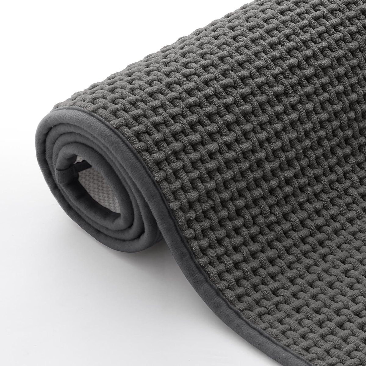 SnelShoppen - Chenille Badkamer Teppich - Zacht en Comfortabel Badmat - Antislip, Wasbaar, Absorberend - Douchemat voor Badkamer, Douche, Badkuip - 60
