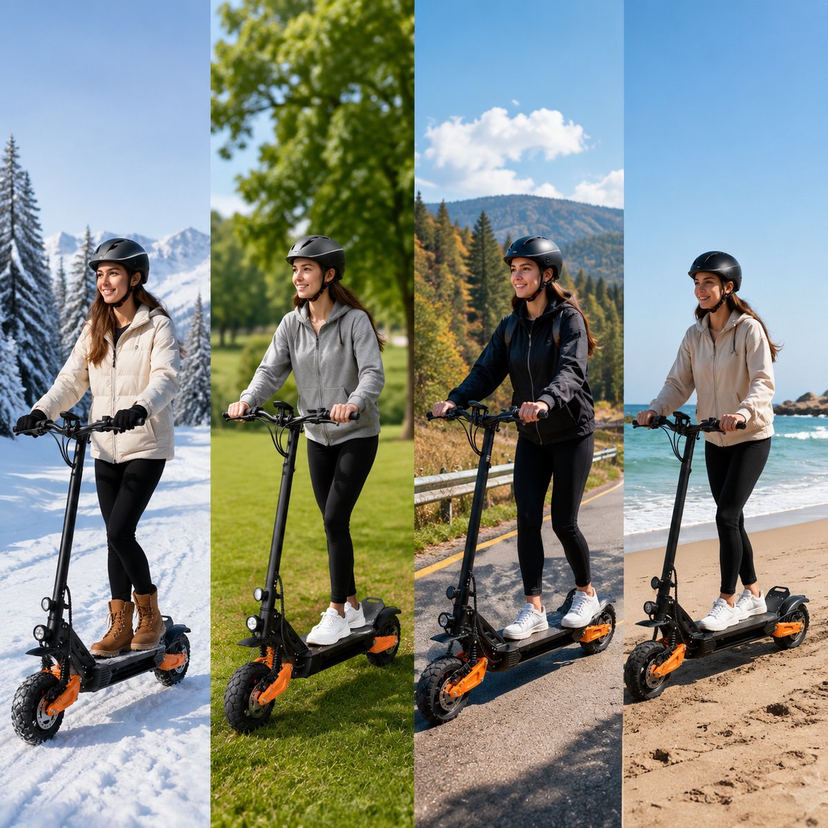 Elektrische step voor volwassenen, opvouwbare e-step voor volwassenen, 750W motor, 48V 25Ah 75 km bereik, elektrische step met zitting – foto 4