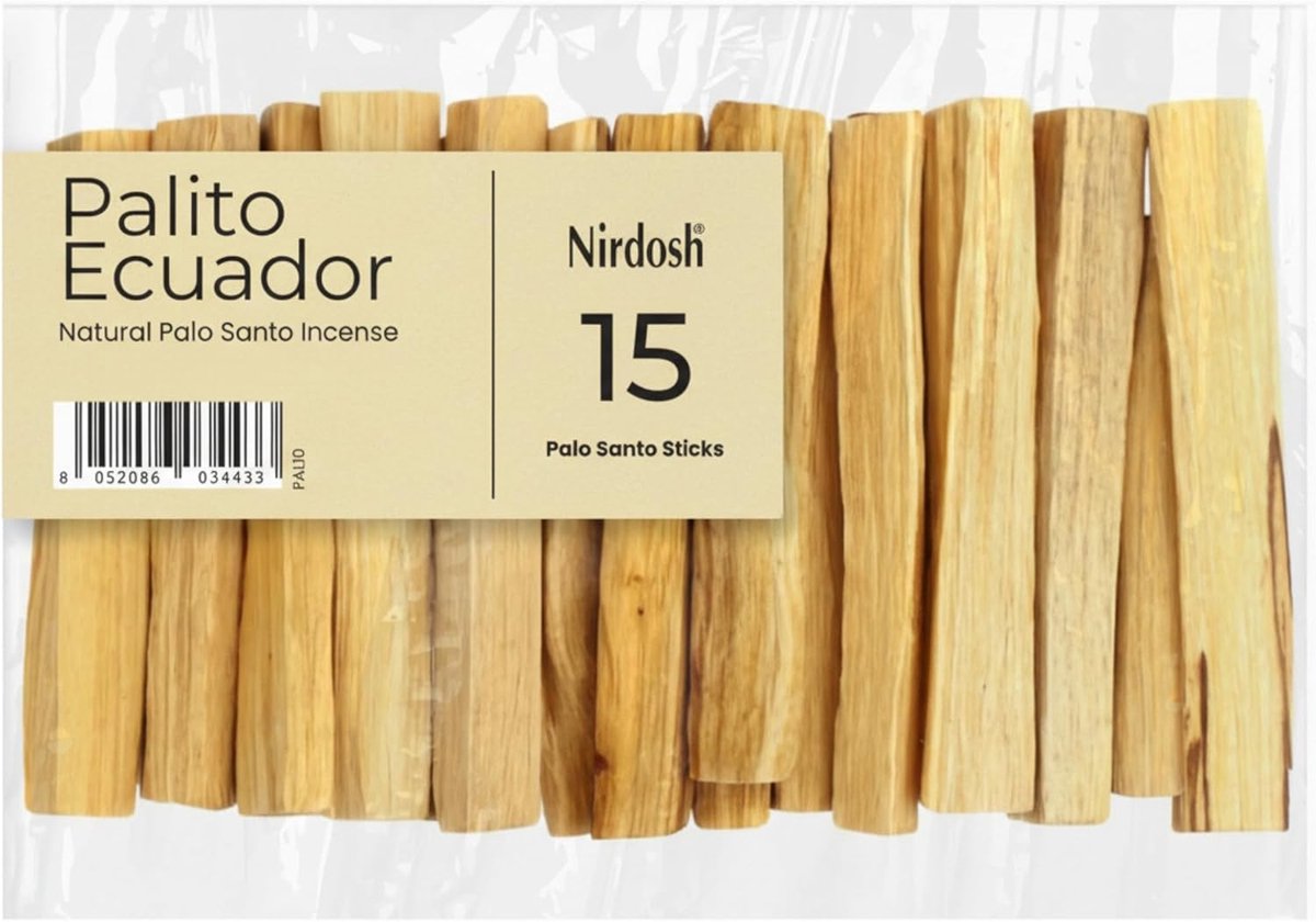 SnelShoppen - Palo Santo Sticks Bulk - 15 Stuks 10cm - 100% Natuurlijke Incense Smudge Sticks uit Ecuador - Handgemaakt voor Yoga en Meditatie