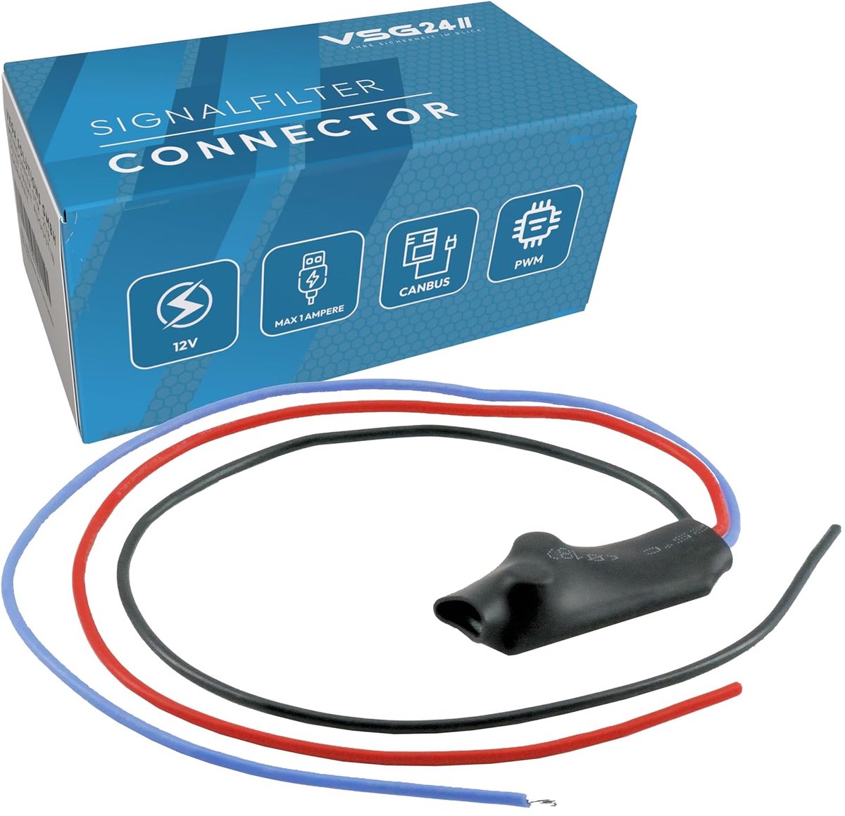 SnelShoppen - VSG CANBUS Signaalkabel, Storingfilter voor Achteruitrijcamera en Parkeersensoren, Universele Voltage Stabilisatie voor Achteruitrijlich