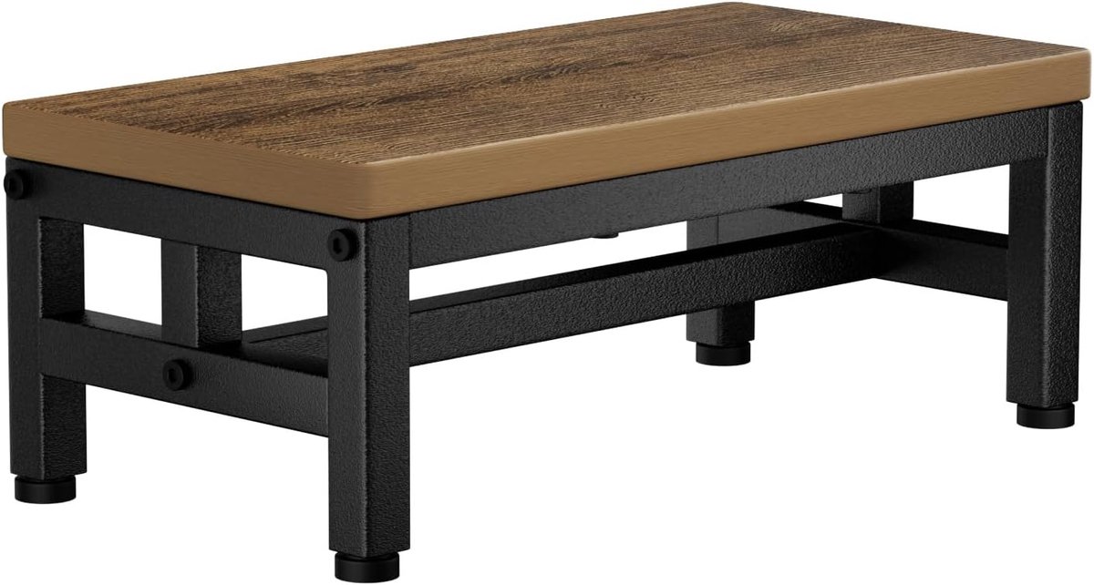 SnelShoppen - Step Stool Heavy Duty voor Kinderen, Waterdicht HDPE Antislip Keuken/Badkamer/Bed Voetbank met Verstelbare Poten en Ronde Hoeken, Ideaal