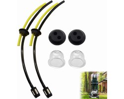 SnelShoppen - 6 Pcs Universele Brandstoffilter Set voor Grasmaaier, Benzine Filters voor Grastrimmer, Brandstofslang, Carburateur, Brushcutter, Benzin