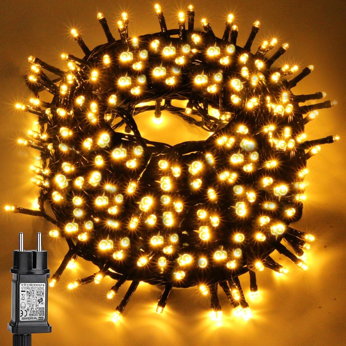 SnelShoppen - 500 LED Fairy Lights Kleurige String Lights 50m met Stekker voor Buiten Binnen Kerstversiering Tuin Bruiloft Feest Slaapkamer Balkon Muu