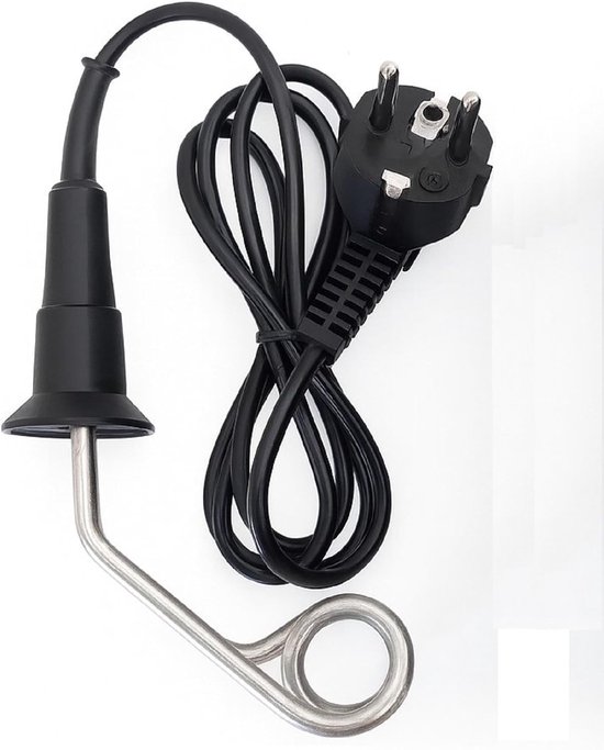 SnelShoppen - Submersible Duikverwarmer 0.5 KW, 500 Watt, 230 V RVS Kettle, Zwart met Tas voor Camping, Keuken, Reizen en Feesten van Snelshoppen — afbeelding 5