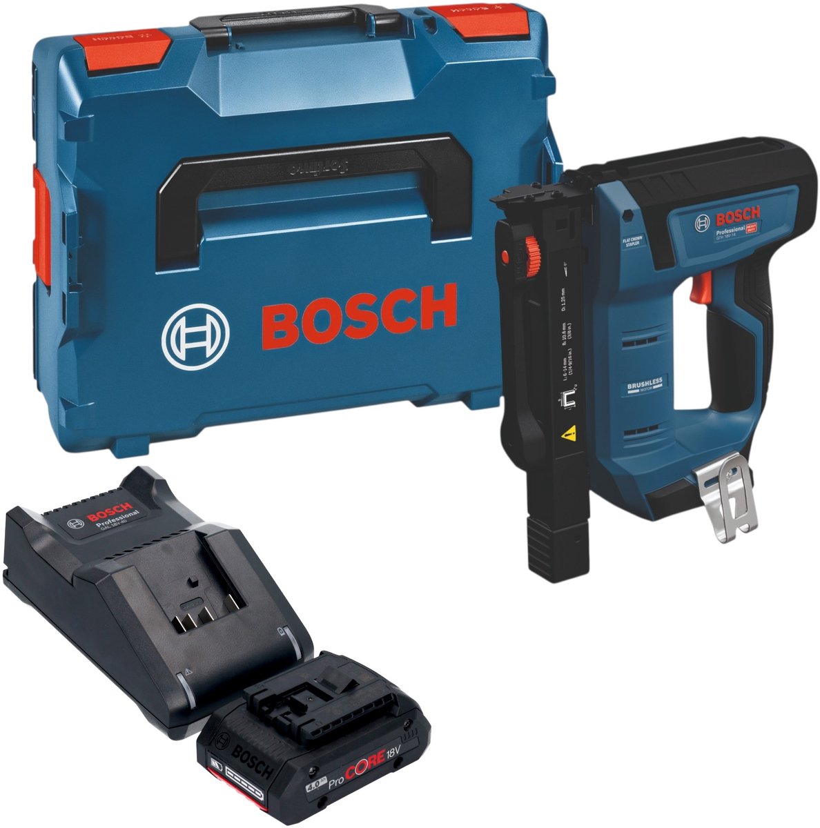 Bosch 0601482801 GTH 18V-14 accu-houtklammer - zonder accu - zonder oplader + L-BOXX