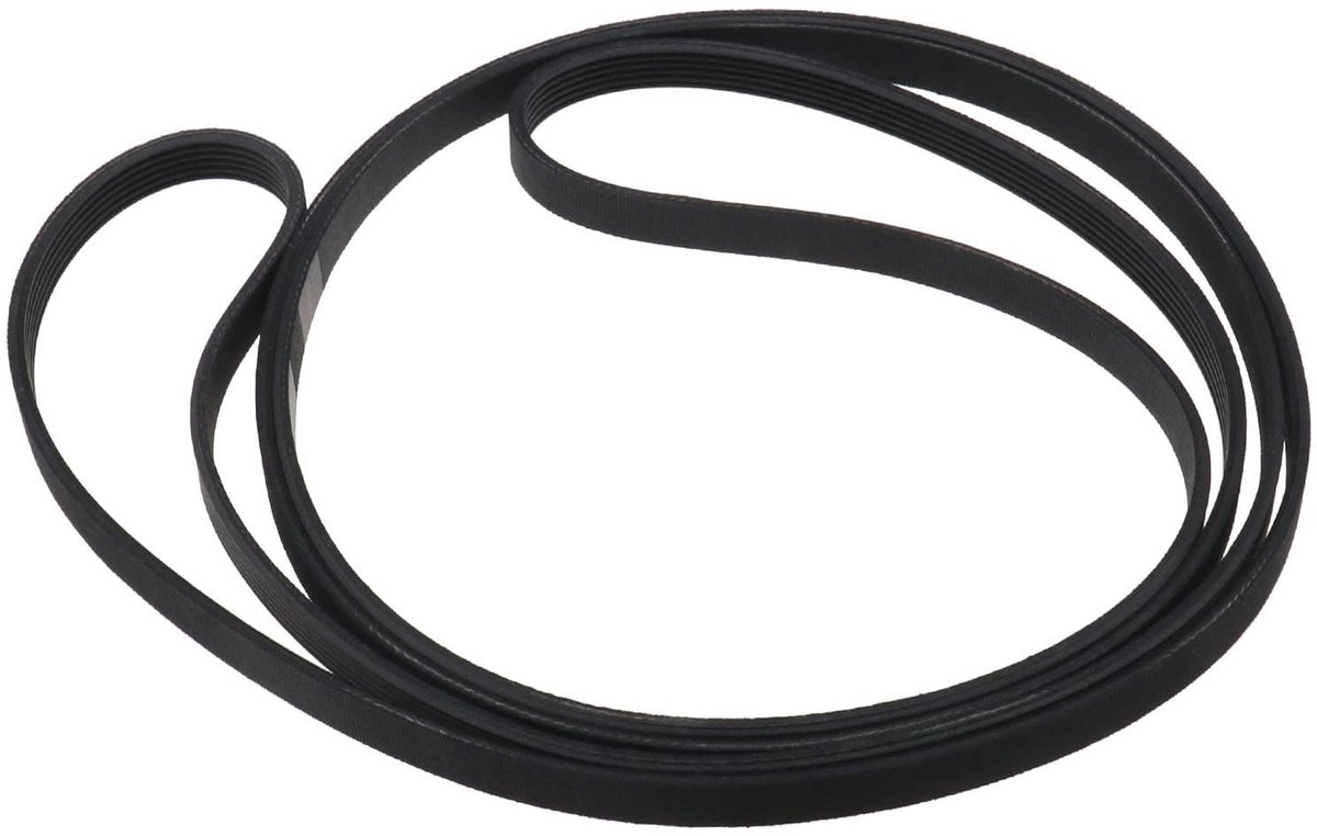 Dailygoods- Aandrijfriem 1991 mm - Rubber - Compatibel met Indesit/Hotpoint - 6 Ribben - Geribbelde Vorm - Eenvoudig te Installeren - Wasdroger Riem