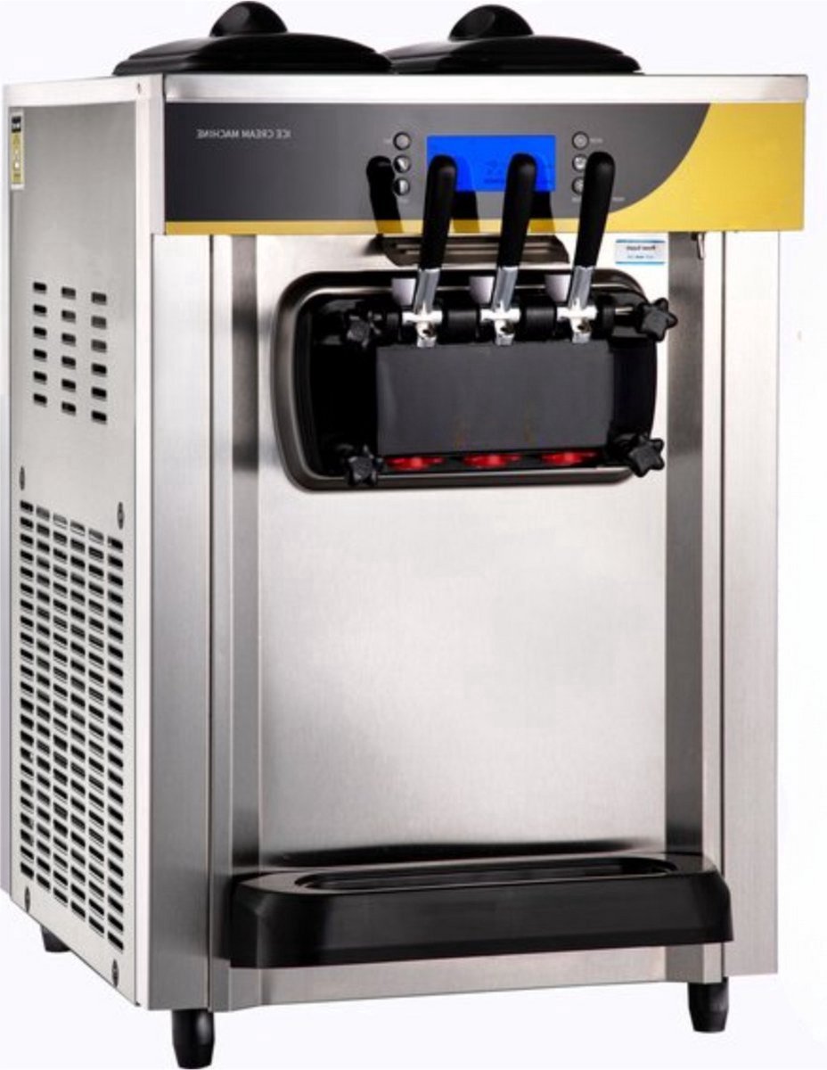 Commerciële Softijsmachine 30L - IJsmaker 3 Smaken, 22-30L per Uur en Roomijsmachine - Voor Dagelijks Gebruik, Thuis en Professioneel Gebruik